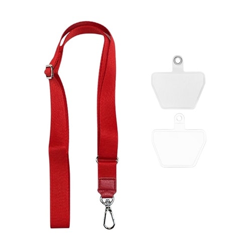 カラビナ付きネックストラップ&外付けスト