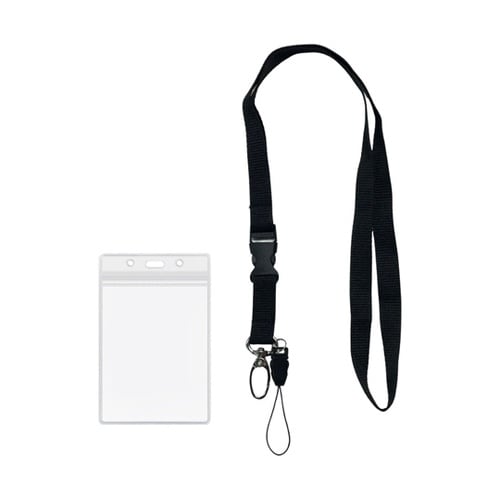 平紐ネックストラップ 名刺・IDカード用