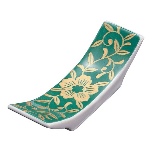 グリーン反り型箸置 T03−328