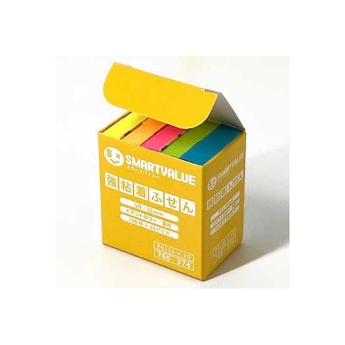 強粘着ふせん ビビッド混色 50×15m