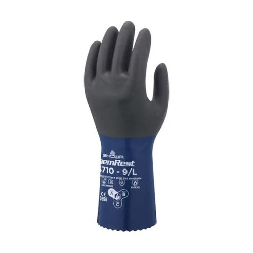 耐薬品手袋 CS710 ブルー Mサイズ