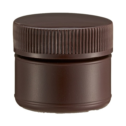 広口びん PE製 茶色 20mL 008