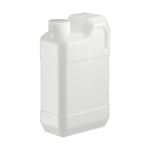 扁平缶 1L スリット入 目盛付 ホワイ