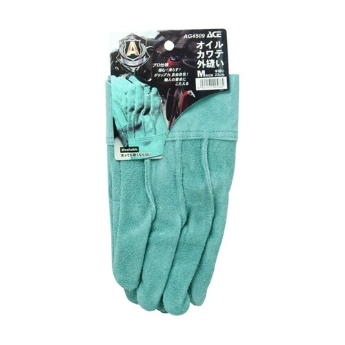 牛床革手袋 オイル 外縫い M AG45