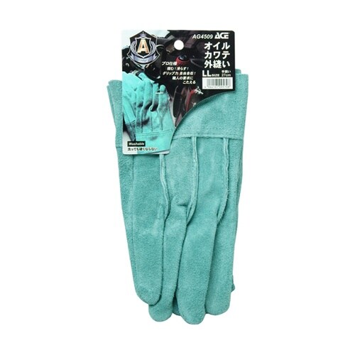 牛床革手袋 オイル 外縫い LL AG4