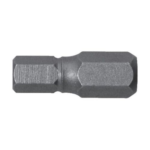 溝付超短六角レンチビット1本組 対辺5×