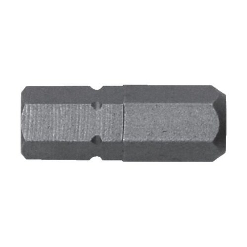 溝付超短六角レンチビット1本組 対辺6×