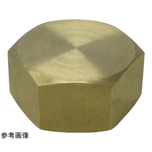 六角キャップメッキ無 黄銅パッキン付 M