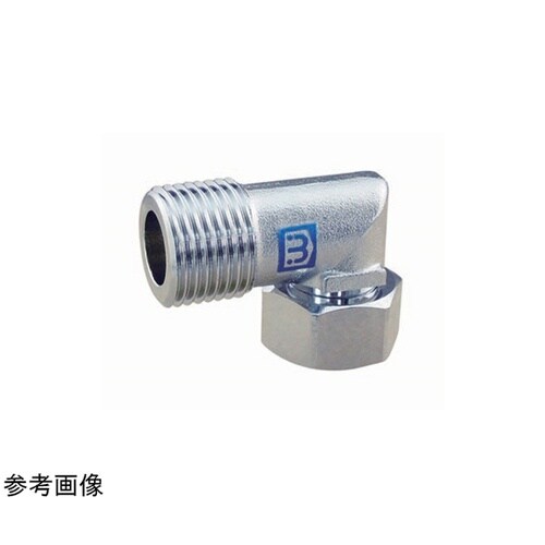 フレキ用エルボ 袋ナット付 小曲 黄銅