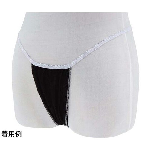 ペーパーショーツ T−バック(ブラック)