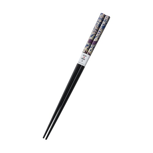 塗箸 花乾漆 黒 22.5cm 5513