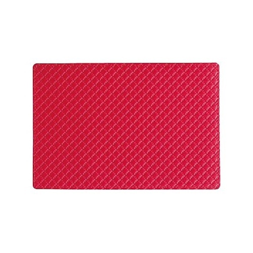 合皮キルトアイスペールマット(角)赤 L