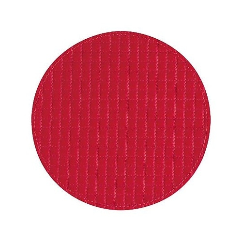 合皮キルトアイスペールマット(丸)赤 L