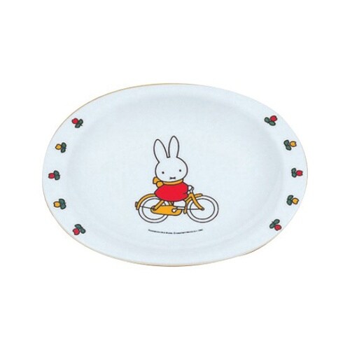 メラミンお子様食器「ミッフィー」小判皿