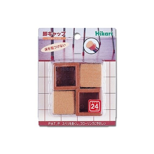 フェルト付脚キャップ 24 角脚用 4個