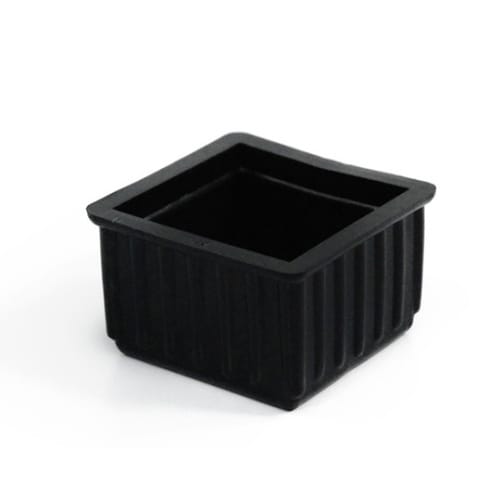 イス脚キャップ 角 36ミリ 黒 4個入