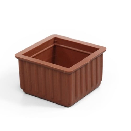 イス脚キャップ 角 36ミリ 茶 4個入