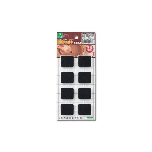 硬質フェルト 29×25ミリ ブラック