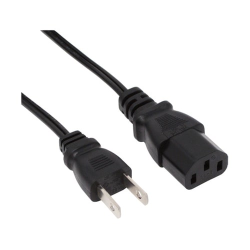 AC電源ケーブル 極細ストレートタイプ