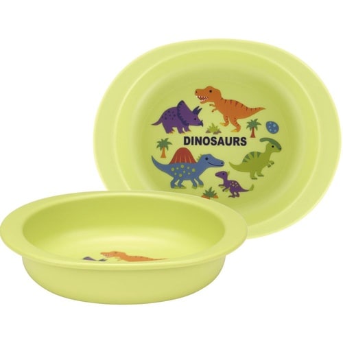 ベビー用PP製小皿 ディノサウルス ピク