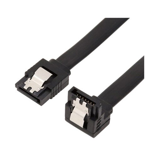 ラッチ付 シリアルATAケーブル 片下L