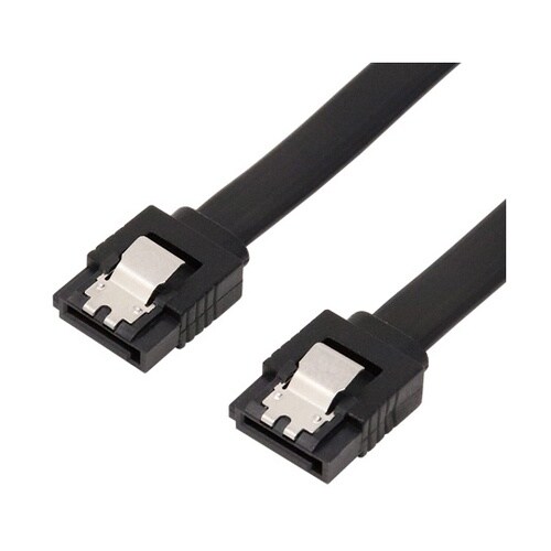 ラッチ付 シリアルATAケーブル ブラッ