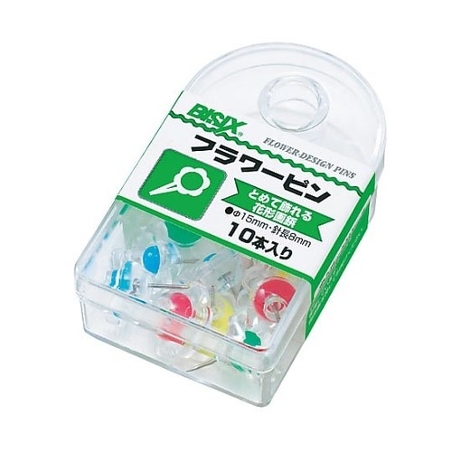 フラワーピン 透明 10本×5箱入 BX