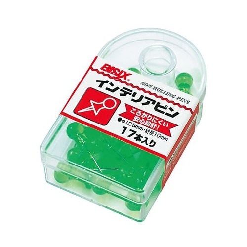 インテリアピン 緑 17本×5箱入 BX