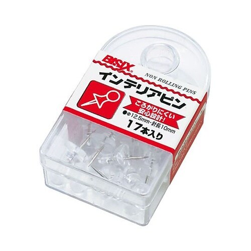 インテリアピン 透明 17本×5箱入 B