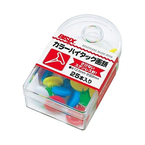 カラーハイタック画鋲 5色込 25本×5