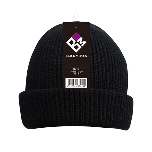 ニット帽 ワッチ フリー ブラック B−