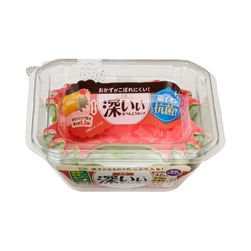 抗菌深いぃおべんとうカップ深型 スクエア