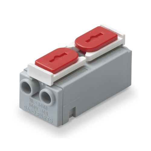 中継用スクリューレス端子台 10A 30