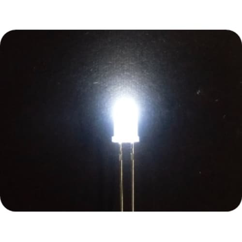 高輝度LED(白色、5mm、6個入り)
