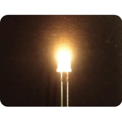 高輝度LED(電球色、5mm、6個入り)