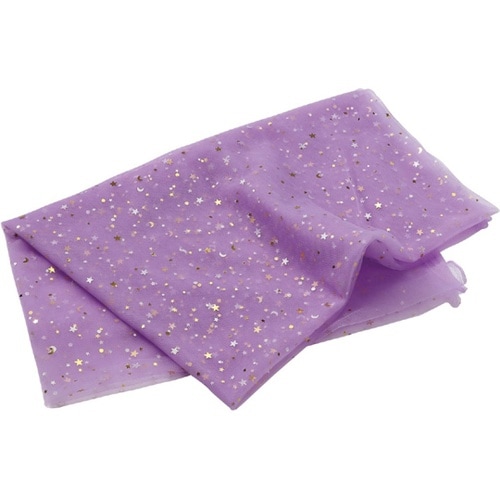 星レース生地 紫 100×150cm 1