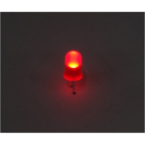 LED(赤、5mm、カラーレンズ) 50