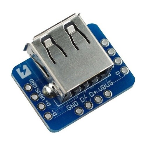 USB Aレセプタクルピッチ変換基板(横