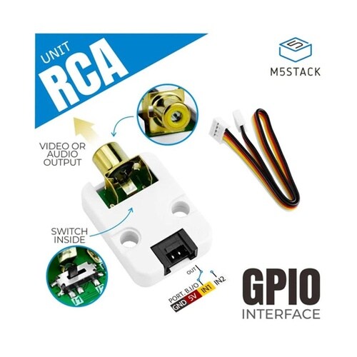 M5Stack用RCAオーディオ/ビデオ