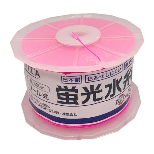 WIZ’A リール式蛍光水糸 細 ピンク