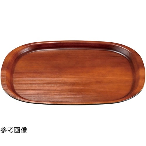 尺2 小判木目トレー ブラウン弱SL 1