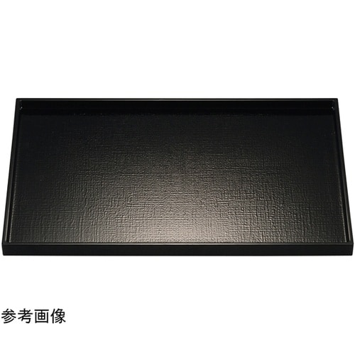 尺1 平成長手布目盆 黒SL 15104