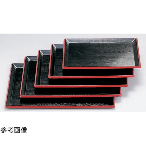 尺5 利休盆 黒天朱 15235550