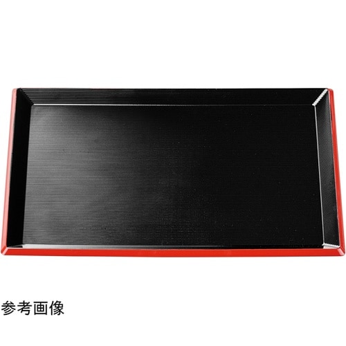 耐熱A)尺1 新千筋利休盆 黒天朱SL