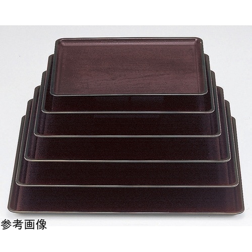 尺1 桐木目会席盆 新溜SL 50300