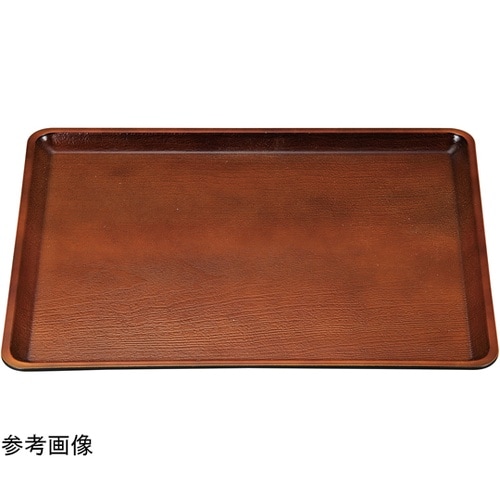 尺2 桐木目会席盆 ブラウン弱SL 11