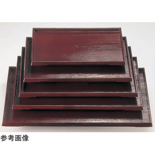 尺1 ダイヤ木目盆 オール溜塗 1502