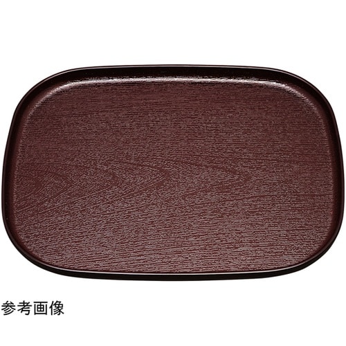 尺2 大寿木目小判盆 新溜天黒SL 50