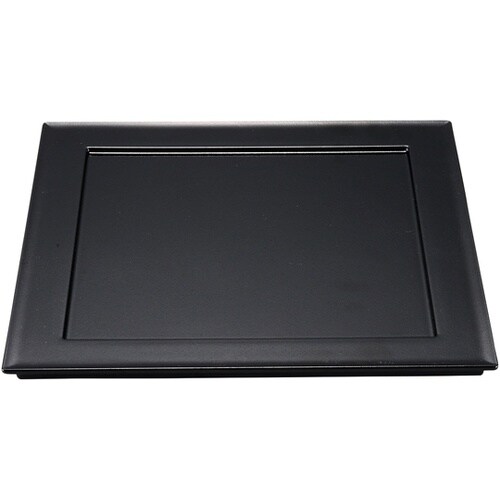 尺0 角炉縁前菜盛皿 黒クリヤータタキ