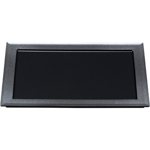 尺0寸 長手炉縁前菜盆 銀彩内黒 551